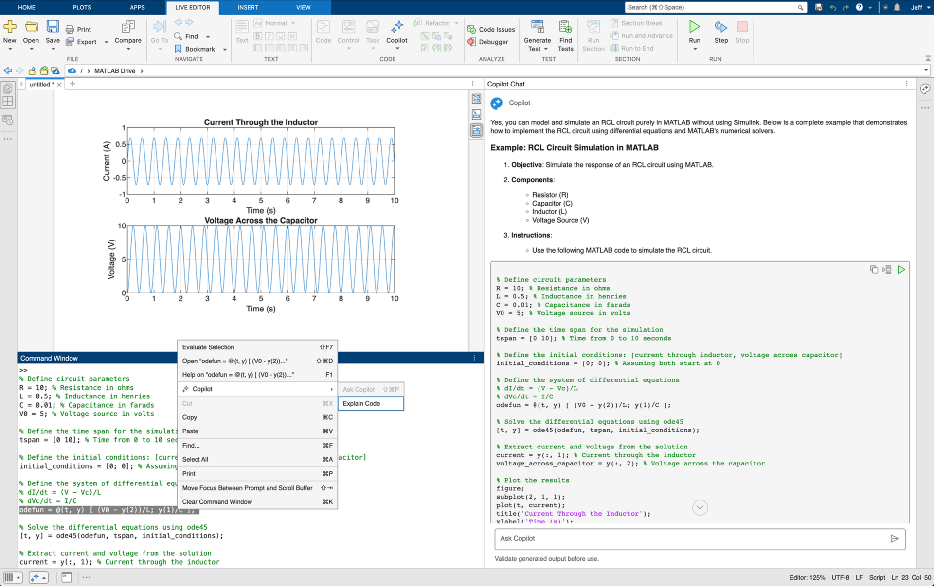 Enhancing Teaching and Learning with Generative AI and MATLAB