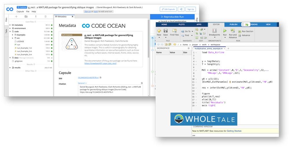 MATLAB code published, runnable, and downloadable on Code Ocean and Whole Tale reusability platforms.