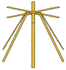 Strip Discone antenna