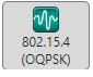 Icon to configure wireless waveform generator for UWB waveform generation.