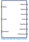 Deep Learning HDL Output Format block icon