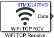 WiFi TCP Receive block