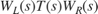 $W_L(s) T(s) W_R(s)$