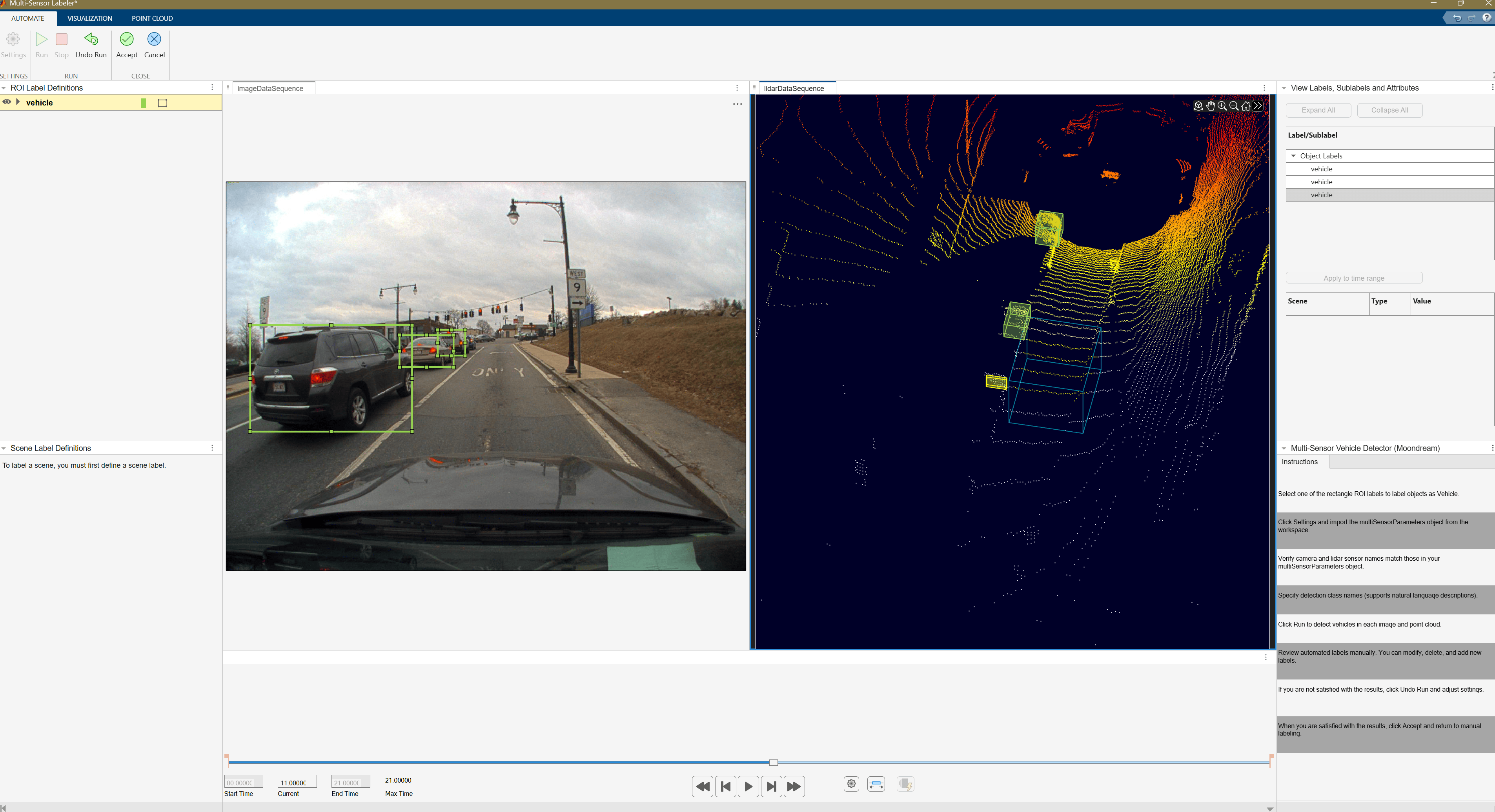 Automate Multi-Sensor Ground Truth Labeling Using Moondream Vision-Language Model