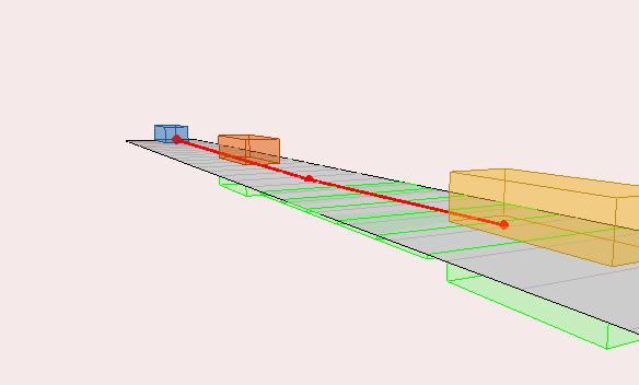 Figure Simulating Radar Ghosts due to Multipath Chase Plot contains an axes object. The hidden axes object with xlabel X (m), ylabel Y (m) contains 8 objects of type patch, line. These objects represent Field of view, Ghosts.