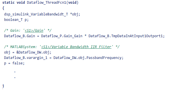 Generated code for Dataflow_ThreadFcn1.