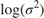 $\log(\sigma^2)$