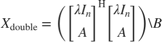 $$X_\textrm{double} = \left(\left[\begin{array}{c}\lambda I_n\\A\end{array}\right]^\mathrm{H}
\left[\begin{array}{c}\lambda I_n\\A\end{array}\right]\right)\backslash B$$