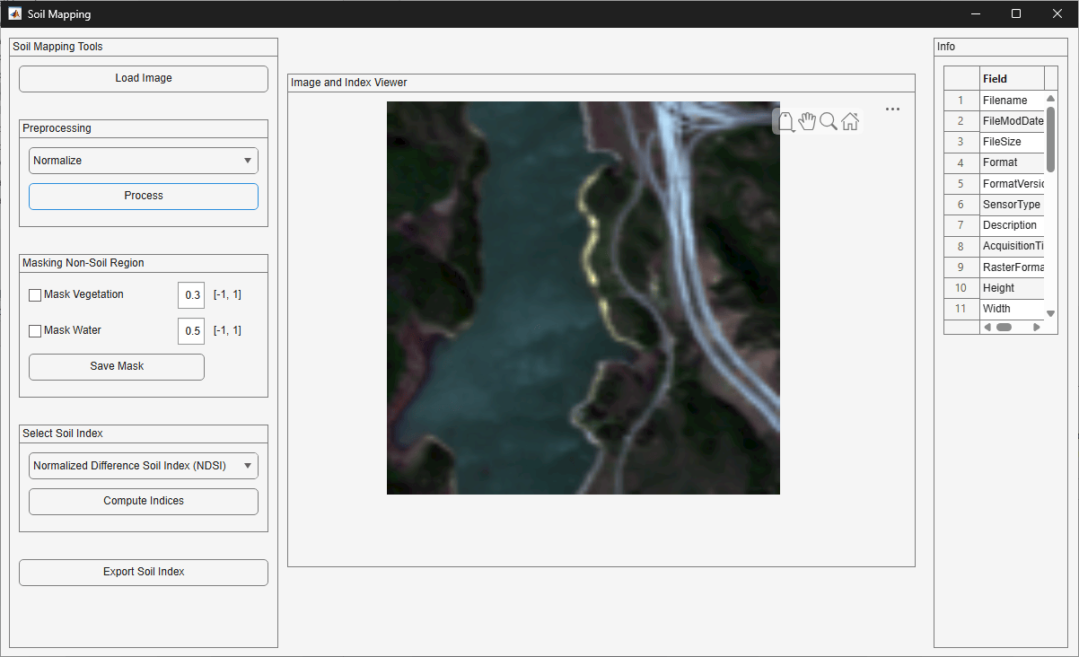 App after applying Normalize preprocessing, showing the success confirmation dialog.