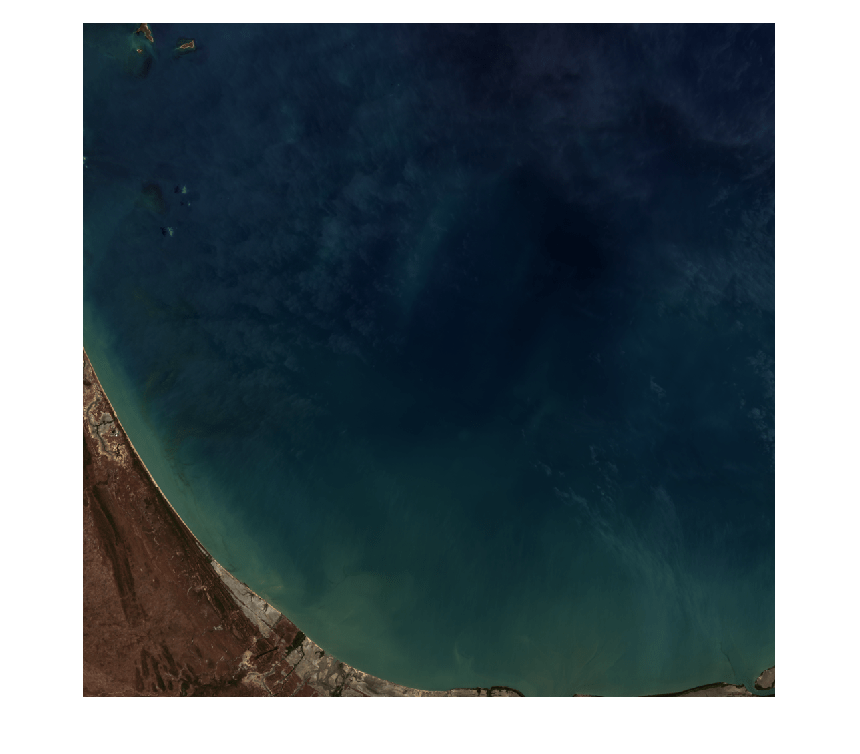 Figure contains an axes object. The hidden axes object contains an object of type image.