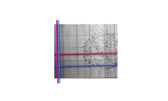 Figure contains an axes object. The hidden axes object contains 6 objects of type image, line.