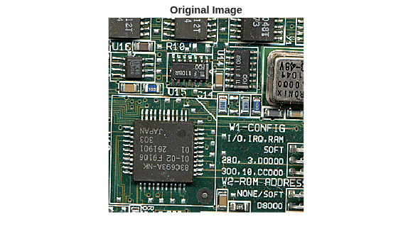 Figure contains an axes object. The hidden axes object with title Original Image contains an object of type image.