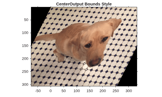 Figure contains an axes object. The axes object with title CenterOutput Bounds Style contains an object of type image.