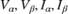 ${V_\alpha, V_\beta, I_\alpha, I_\beta}$