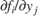 $\partial f_i / \partial y_j$
