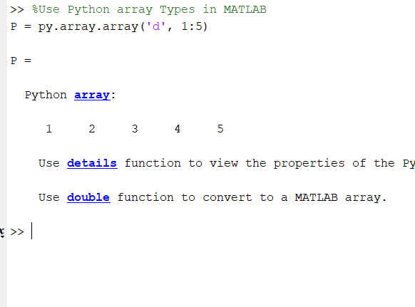 Use Python Numeric Variables in MATLAB