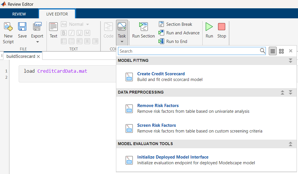 Modelscape Review Editor and Validation Templates