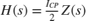 $$H\left( s \right) = {{{I_{CP}}} \over 2}Z\left( s \right)$$