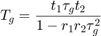 $$ T_g = \frac{ t_1 \tau_g t_2}{1 - r_1 r_2 \tau_g ^2} $$