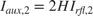 $I_{aux,2} = 2HI_{rfl,2}$