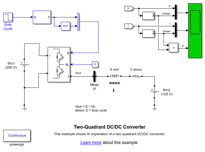 Two-Quadrant DC/DC Converter