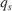 $q_{s}$