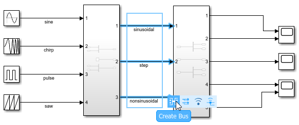 Pointer on Create Bus for lines between subsystems