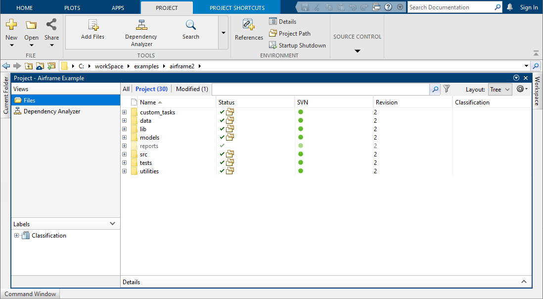 Using a Project with SVN