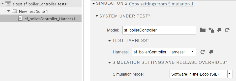 Simulation two with Simulation mode set to software in the loop.