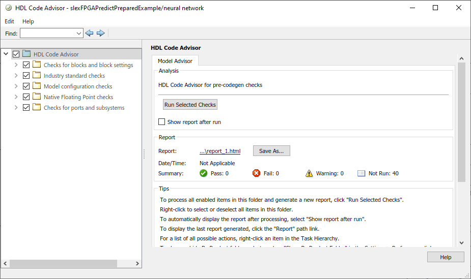 HDL Code Advisor