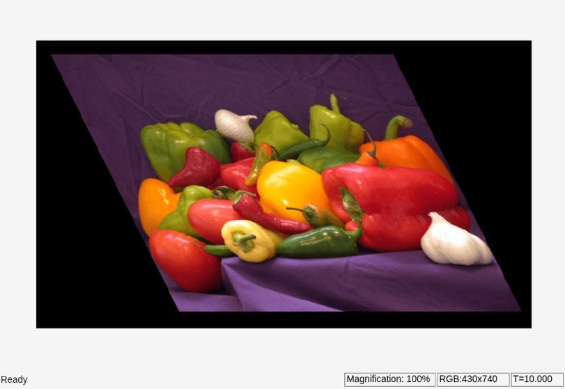 Apply Horizontal Shear Transformation to Image
