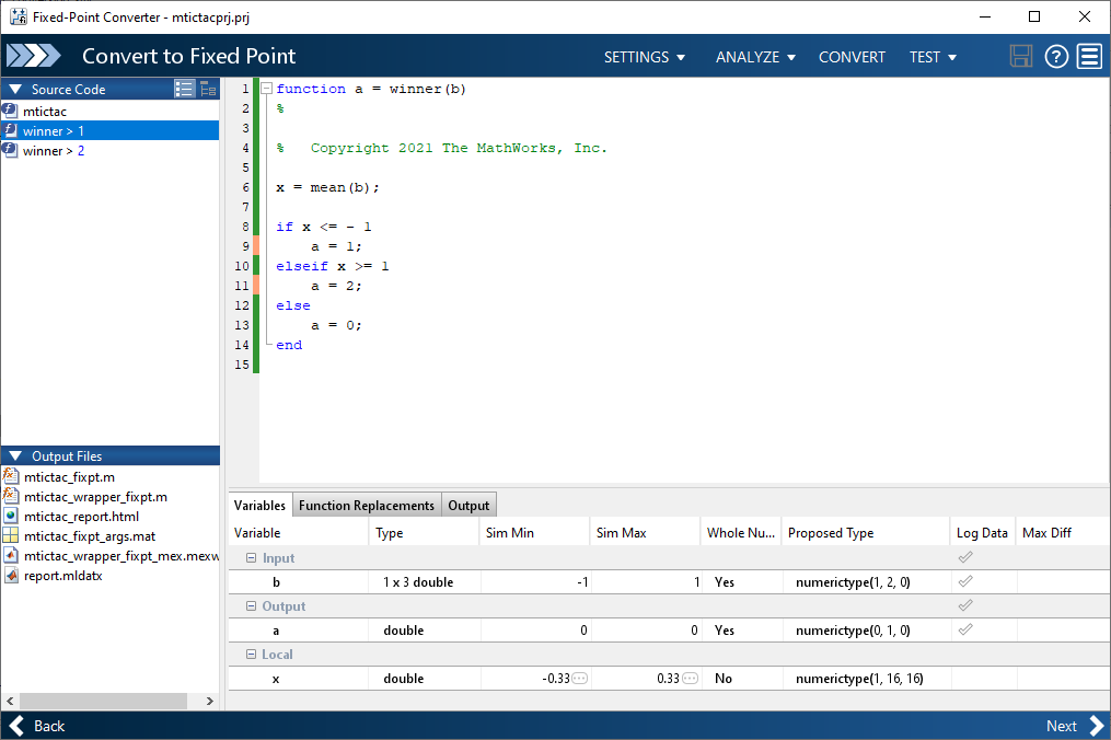 Proposed data types for the first instance of the winner function