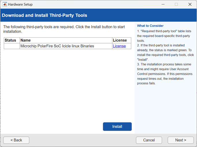 Automatic Download screen