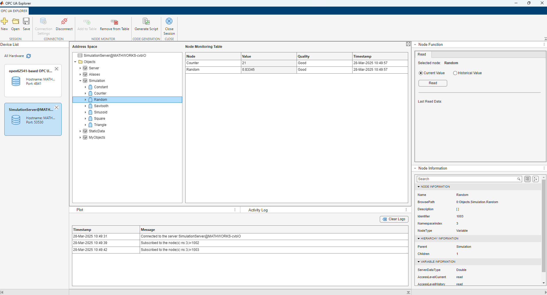 OPC UA Explorer App