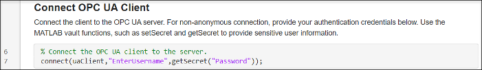 Generated script from OPC UA Explorer for client connection