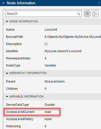 Node with read access