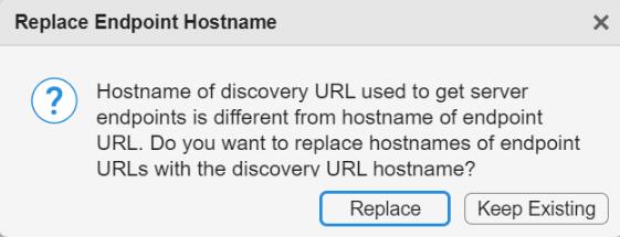 Replace endpoint URL hostname