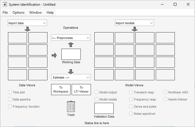 Control system toolbox. System identification.