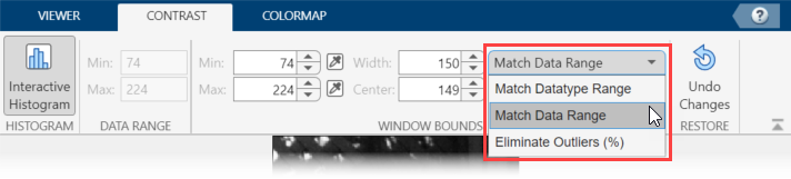 Automatically scale display range