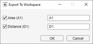 Export to Workspace dialog box
