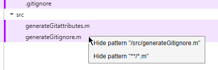 Option to filter files
