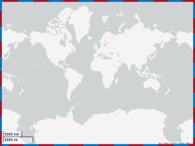 Geographic axes with a maximized layout