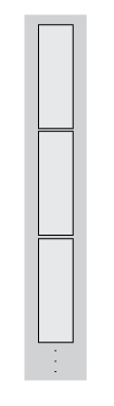 Illustration of an array broken into vertical blocks.