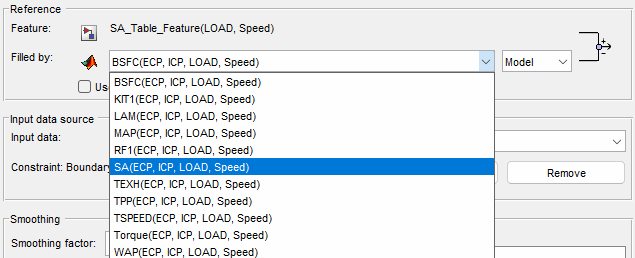 Filled by selection dialog box.