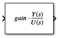 The Zero-Pole block shows the Gain parameter value with a generic transfer function representation.