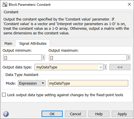 The value for each box is now myDataType.