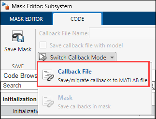 migrate existing callback code to .m file