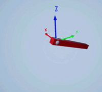 Animated gif of revolute X joint