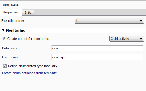 Logging properties for state gear_state as seen in Property Inspector.