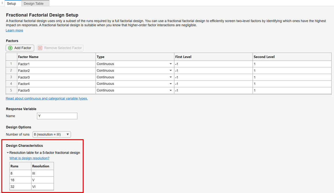 DOE Explorer app resolution table